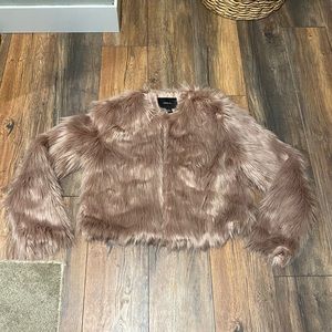 Faux fur jacket
